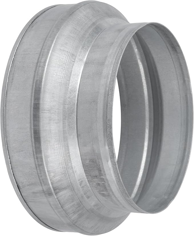 10" to 8" Inch Duct Pipe Adapter - Galvanized Steel HVAC Ducting Reducer for Ventilation - PVC Pipe, Hose Coupler - Heavy Duty Exhaust, Air Conditioner Fittings - Vent Flange Connector