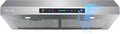 HisoHu 30 Inch Under Ducted Cabinet Range Hood with 1200 CFM, 4 Speed Gesture Sensing Kitchen Exhaust Hood & Touch Control Panel, Stainless Steel Stove Vent Hood with 2 LED Lights