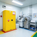 73" H × 49" D × 23" W Flammable Storage Cabinet, Fireproof Chemical Flammable Liquid Storage Cabinet, for Industrial and House, Yellow
