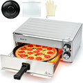 Anatole Electric Pizza Oven Indoor Air Fryer 12" 1800W Stainless Steel Countertop Pizza Maker Convection Cooker Time Temperature Adjustable with Removable Crumb Tray ETL Certified