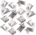 Hotop 16 Pieces 920158 Refrigerator Shelf Clips Freezer Cooler Shelf Support Commercial Replacement Rack Clips Buckles for Fridge Parts
