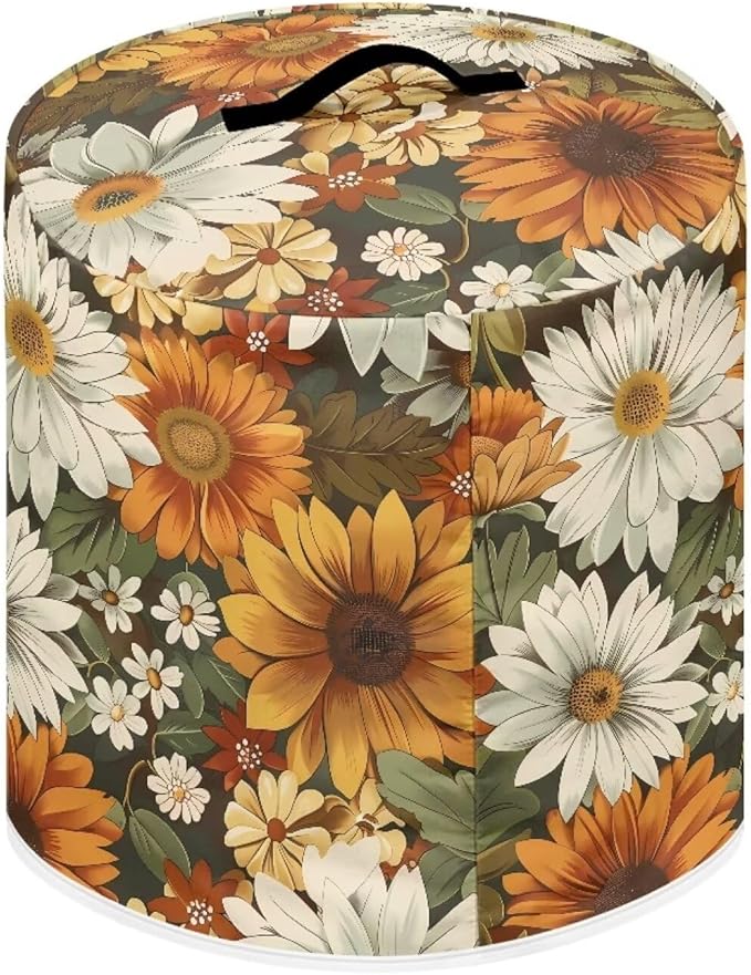 Daisy Pressure Cooker Cover Instant Pot Accessories Instant Pot Kitchen Appliance Dust Cover with Pockets for Rice Cooker Air Fryer Slow Cooker Dust Covers for Kitchen Size M
