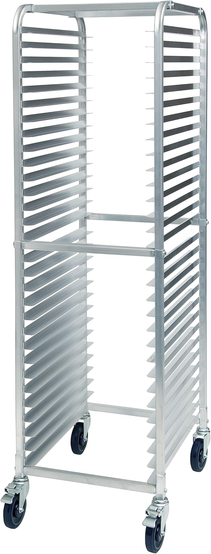 Winco Aluminum Sheet Pan/Bun Rack, 2" Spacing with Brake, 30 Tier
