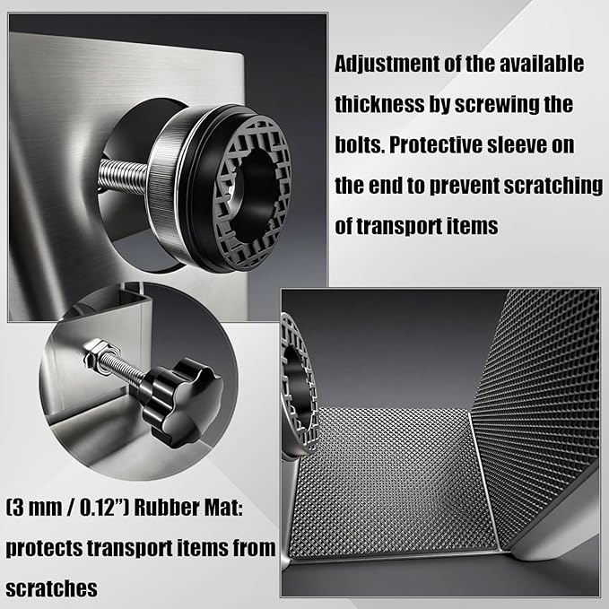 Door Installation Tool Kit, Heavy Duty Door Lifter Dolly with Rotating for 0.8 to 2.4 inch Pre-Hung, Slab, and Front Doors, Steel Door Dolly Installation Tools Used for Commercial & Residential Use