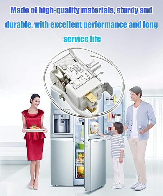 WR09X20002 Refrigerator Temperature Control Thermostat Replacement Parts Fits for GE Refrigerator, Replaces AP5806677 WR09X10027 WR09X10042 WR09X10043 WR09X10109 WR09X10133 etc.