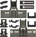 12pcs UPGRADED W10350376 W10350374 Dishwasher Top Rack Adjuster Parts with W10195840 & W10195839 & W10250160 & W10508950 & W10082853 Upper Parts Replacement for Whirlpool Kenmore KitchenAid Dishwasher