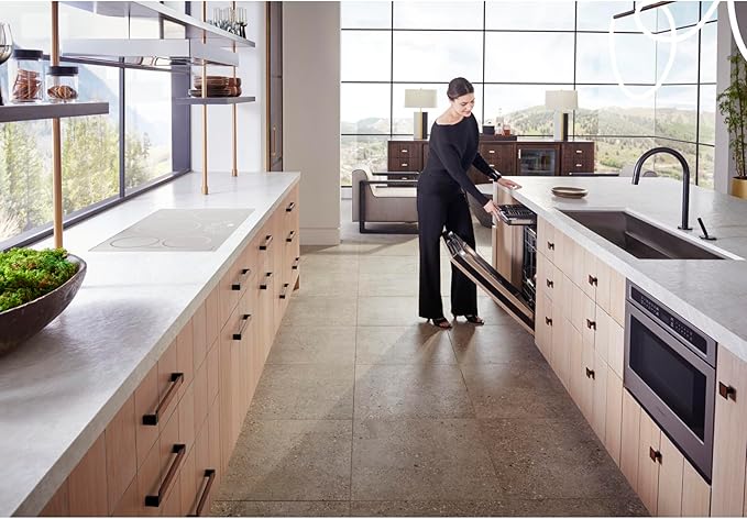 Monogram ZDT985SINII 24 Inch Wide 16 Place Setting Energy Star Rated Built-In Top Control Dishwasher with Hard Food Disposer and Max Dry System - Custom Panel