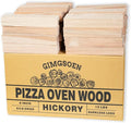 Hickory Pizza Oven Wood 6 Inch, 15 lbs Box – Kiln Dried & Bark-Free Firewood for Pizza Ovens, BBQ Smoking & Grilling – Premium Hickory Wood Logs for Ooni, Gozney, Solo Stove, Bertello