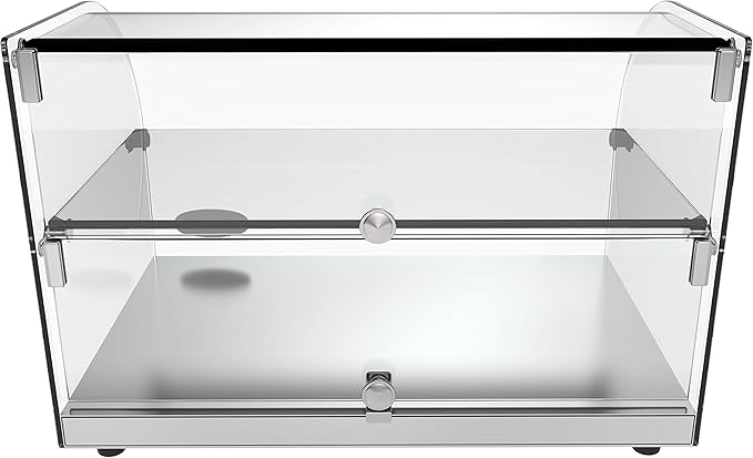 KoolMore - DC-2C 22" Commercial Countertop Bakery Display Case with Front Curved Glass and Rear Door - 1.5 cu. ft.