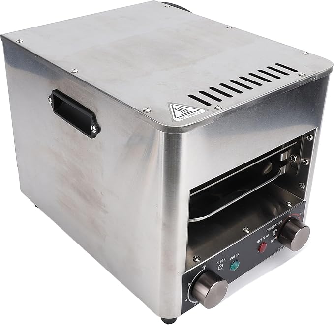 Commercial Steak Grill 1700W Electric Oven, Stepless Adjustment, Smokeless, US Plug 110V - High Temperature Cooking, Multi Functional for Steak, Cake, Pizza