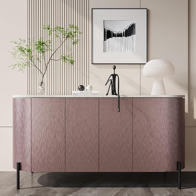 CRE8TIVE Rose Gold Stainless Steel Contact Paper for Appliances 12"x354" Brushed Metallic Peel and Stick Wallpaper Self Adhesive Heat Resistant Stainless Steel Wallpaper for Kitchen Refrigerator Stove