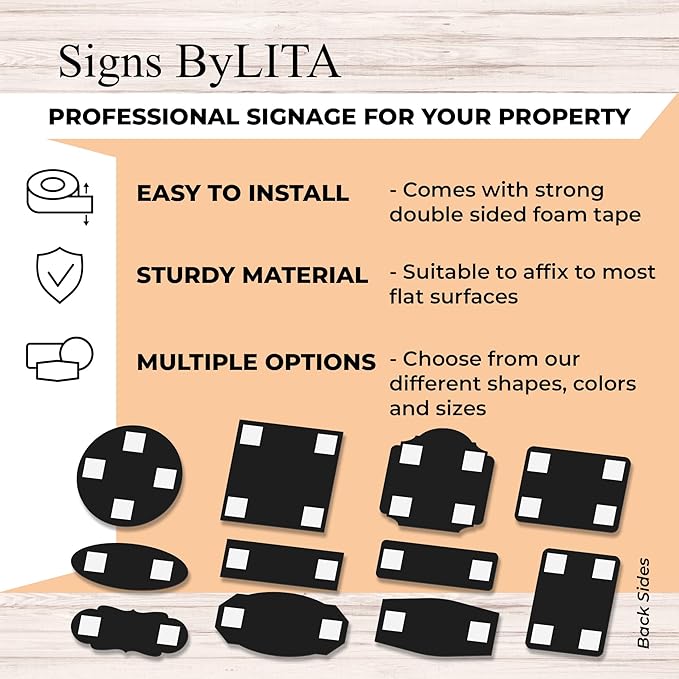 Signs ByLITA Standard FACP Inside Sign | Fire Safety Signage (Black Gold) - Medium 2 Pack
