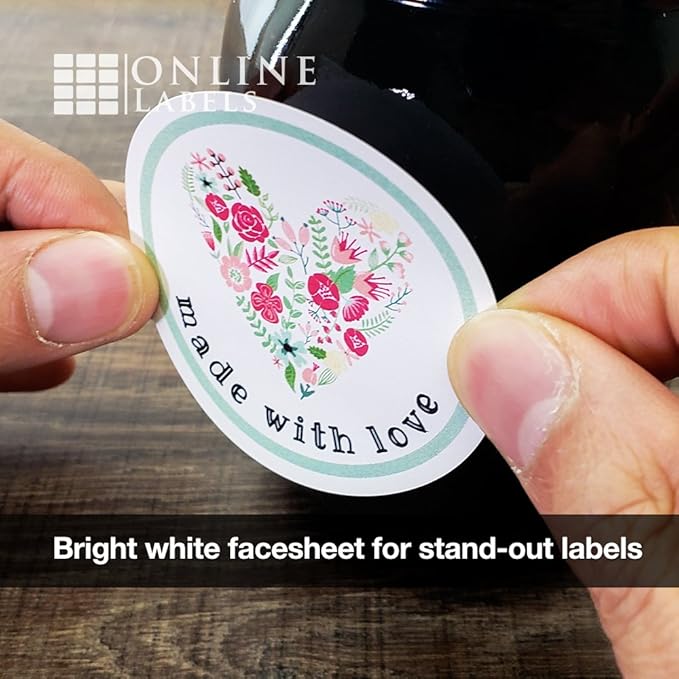 2.5 Inch Round Labels - Pack of 120 Circle Stickers, 10 Sheets - Inkjet/Laser Printer - Online Labels