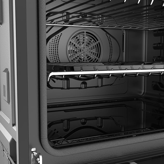 Empava 30 inch Built-In Electric Double Wall Oven, 10 Cu. ft. Capacity, True Convection, Air Fry, Self-Cleaning, Screen Touch Control