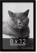 wallsthatspeak 8x12 Black Picture Frame for Puzzles Posters Photos or Artwork