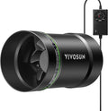 VIVOSUN 4” Inline Booster Duct Fan with Speed Regulator, 130 CFM Quiet Exhaust Fan for HVAC Ventilation in Grow Tents, Basements, Bathrooms, Kitchens, and Attics