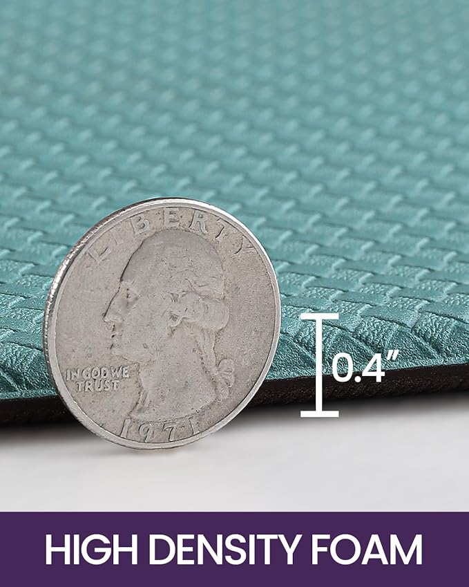 DEXI Kitchen Floor Mats Cushioned Anti Fatigue, 17x95, Long Standing Runner Rug Waterproof, Comfort Memory Foam Padded for Front Sink Laundry, Turquoise