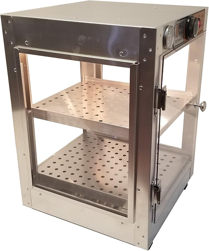 HeatMax Commercial Food Warmer Pizza Pastry Hot Countertop Display Case 14x14x20