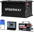 36V 105Ah Lithium Golf Cart Battery with 25A Charger, Built-in 200A BMS, Bluetooth App, IP67 Metal Case, 6000+ Cycles LiFePO4 Battery, Max 7.68kW 50-Mile Range, Seft Heating, Perfect for Golf Cart