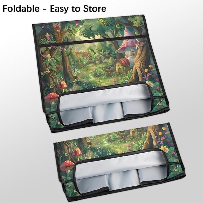 Kitchen Aid Mixer Cover Forest Castle Tree Stand Mixer Cover Compatible with 6-8 Quarts Stand Mixers, Dust Covers with Zipper Pocket Foldable Washable Kitchen Aid Organizer Bag
