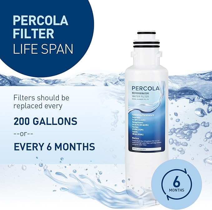 HX2019FR-A Water Filter Replacement, Compatible with Hisense HX2019FR-A, HX2019F-A, HRM260N6TSE, HRFD560SW, HRCD585BW, HRFD634BW, HRCD650BW, HRCD586TBWB and Mora MRM260N6TSE (1 Pack)