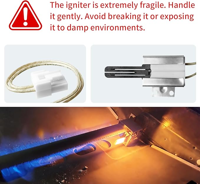 316489403 Range Oven Igniter Replacement Part Compatible with Electrolux Frigidaire Tappan Bake Burner Replace AP4433236 PS2364063
