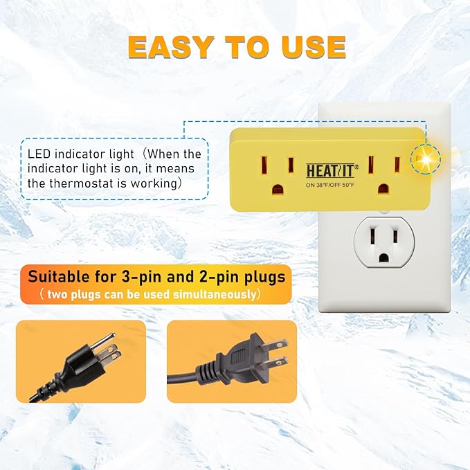 HEATIT ET-24 Freeze Thermostatically Controlled Outlet