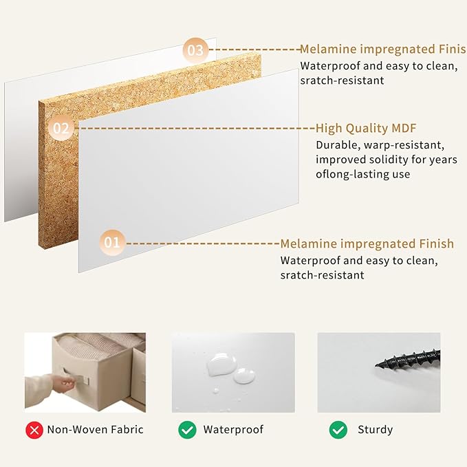 8 Drawer Dresser for Bedroom, Modern Fluted Double Dresser, 55" Wide Chest of Dressers, Wooden Beside Table for Closet, Living Room and Entryway, White