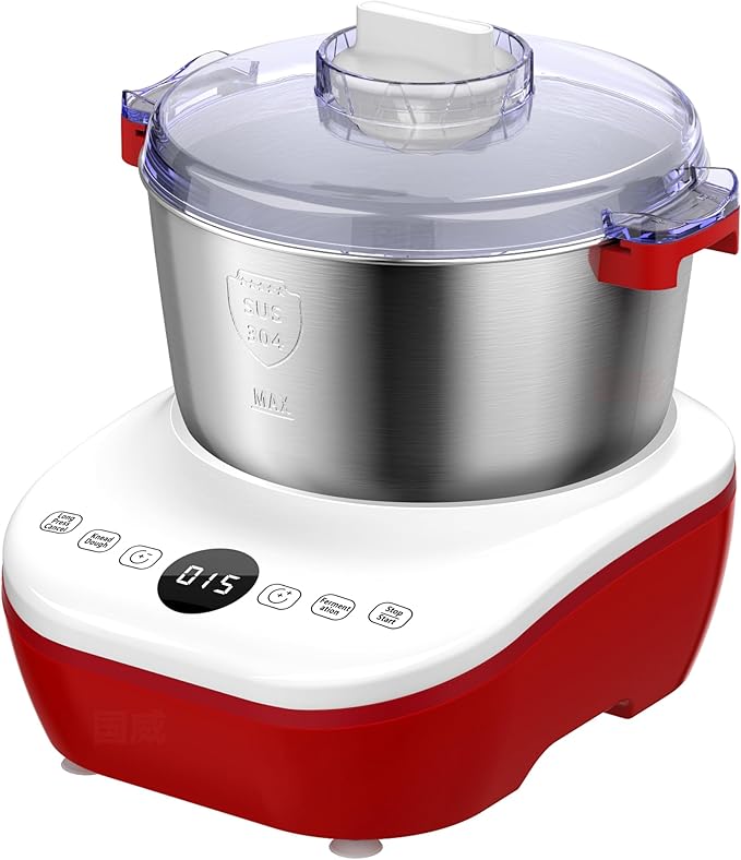 AIZIYO DoughChief, 5.3QT Dough Maker, Dough Mixer with Ferment Function, Bread Maker with 304 Stainless Steel Bowl, Removeable lid, Touch Panel Control, Dough Proofing Box for Pizza & Bread