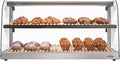 KoolMore 40 in. Glass Countertop Dry Bakery Display Case with Two Shelves and Bamboo Trays