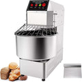 INTSUPERMAI Commercial Dough Mixer Machine Electric Food Mixer with Double Action Double Speed Spiral Mixing for Schools Bakeries Restaurants Pizzerias 110V (Standard Type, 50L)