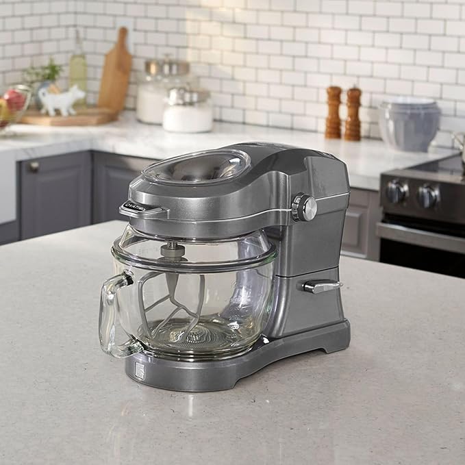 Kenmore Elite Ovation 49090 Exclusive Pour-In Top, 5-Qt. Tilt-Head Kitchen Stand Mixer, Metallic Silver