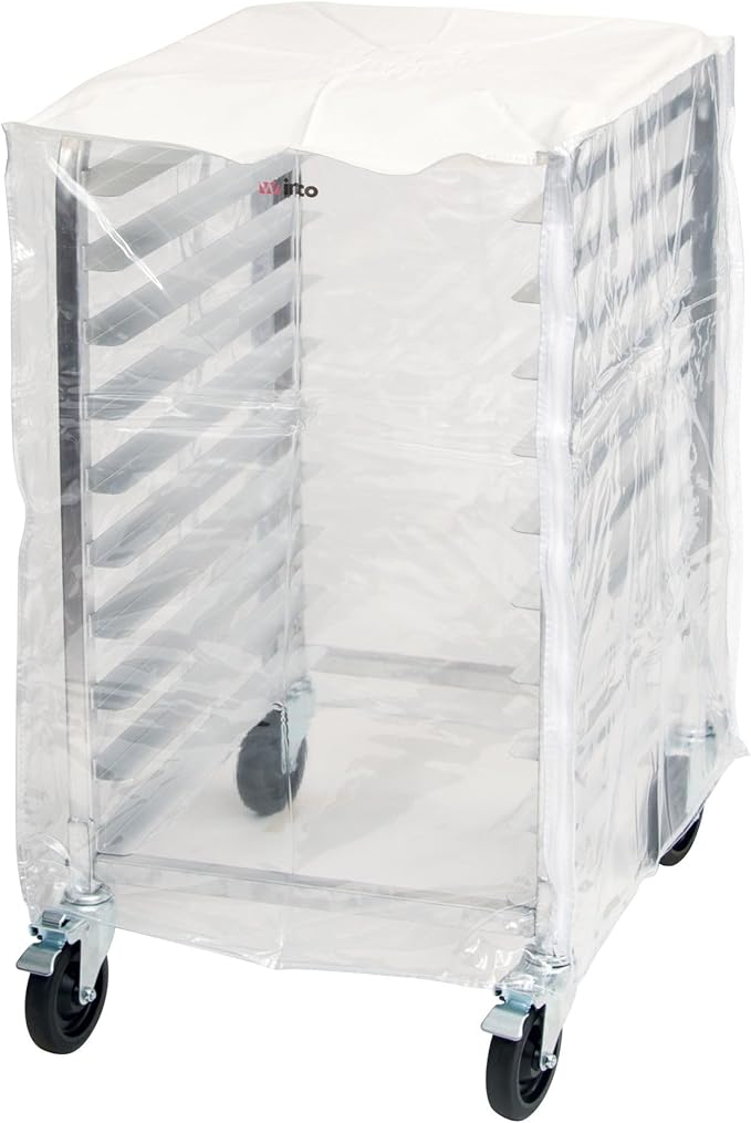 Winco Cover for 10-Tier Sheet Pan Rack ALRK-10 and ALRK-10BK,Clear,Medium