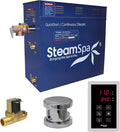 SteamSpa 4.5kW Steam Sauna Generator Sentry Series 240V Steam Generator with Touch Screen, Steamhead, Built-in Steam Shower Auto Drain, ACU Quickstart Steam Bath Generator Bundle SNT450CH-A