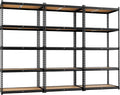 LEVELEVE 5-Tier Storage Shelving Unit, 2020 lbs Capacity, Heavy Duty Adjustable Metal Utility Shelf, 48" L x 18" W x 73" H for Garage, Kitchen, Pantry, Basement, Bathroom, Laundry, 3 Pack