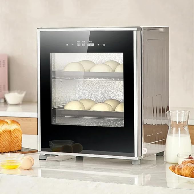 40L Electric Dough Proofer Machine Kitchen Dough Yogurt Bread Fermentation Machine with Humidity and Temperature Control High Efficiency Household