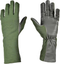 Nomex Flight Gloves, Leather Work Gloves for Men, Soft Durable Sheep Skin Leather Driving, Flying, Gardening Hunting Gloves