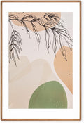 Axeman 24x36 Oak Poster Frame - Rounded Corner 24 x 36 Picture Frame Matted to 20x30 - Natural Oak Wood Frame with Tempered Glass for Wall Mount Display