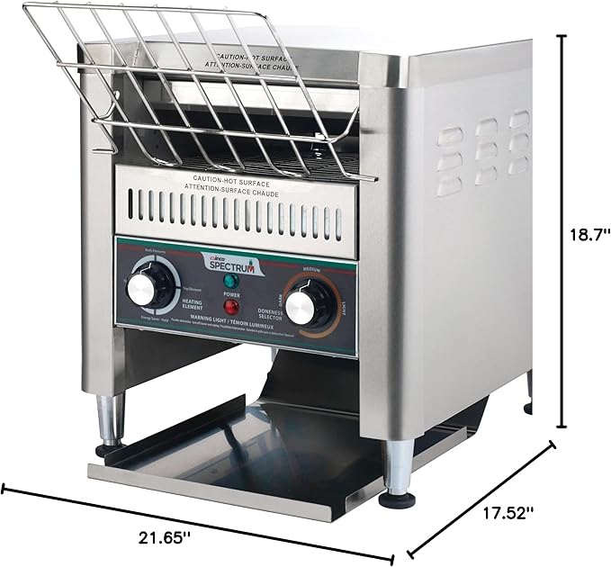 Winco ECT-700 Commercial Conveyor Toaster, 700 Slices/Hour