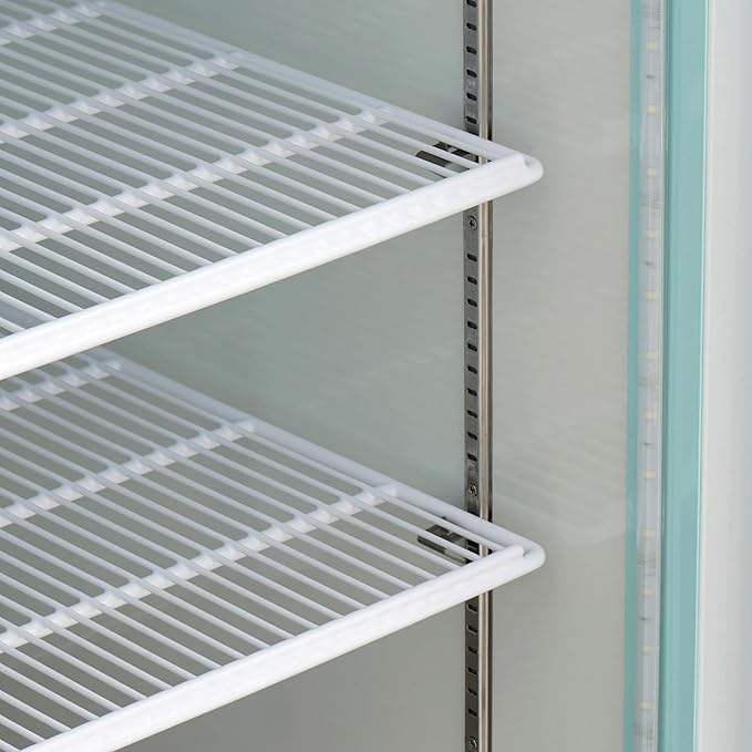 Kratos Commercial Freezer Display Merchandiser - 1 Self Closing Swing Door, 31"W, White (67K-219)