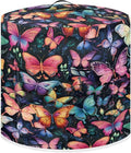 Insulated Pressure Cooker Appliance Cover, Also Fit for Rice Cooker, Air Fryer and Crock Pot, 6 Quart Dust Cover with Pocket for Spoon/Cooking Utensils/Recipes, Washable, Butterfly Various