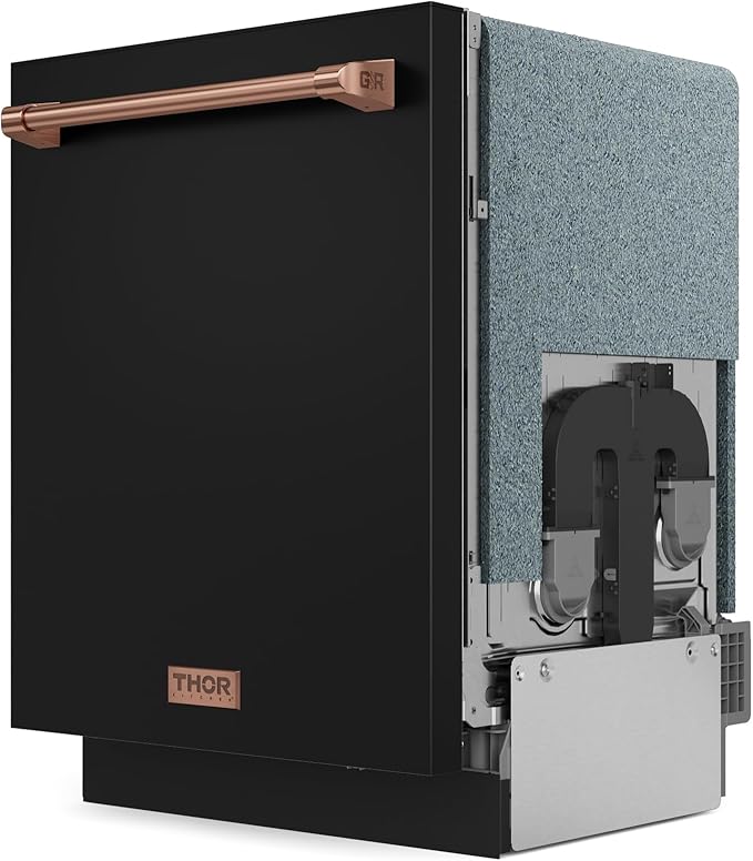 Gordon Ramsay by THOR Kitchen 24 Inch Dishwasher Black/Rose Gold