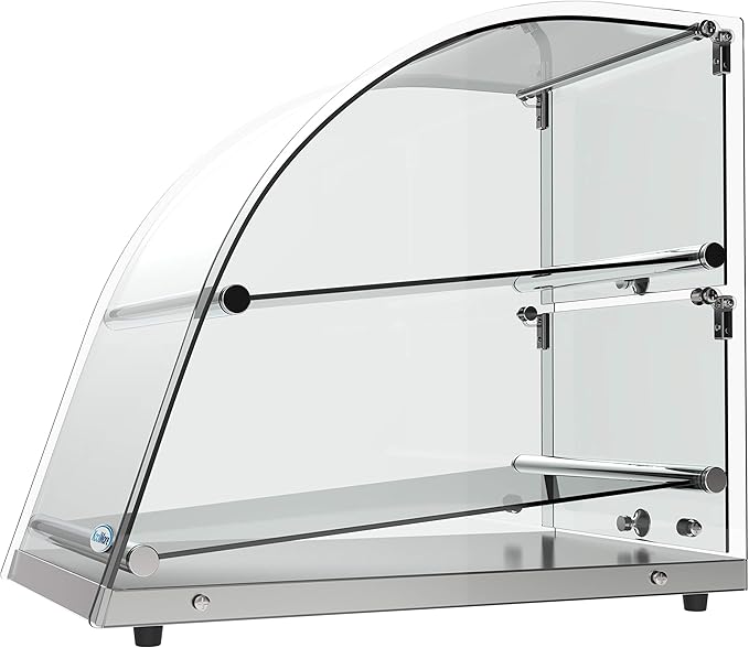 KoolMore DC-2CN Bakery Display Case, 2.4 Cu. Ft - 2 Shelves