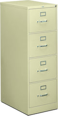 HON 4-Drawer Filing Cabinet - 310 Series Full-Suspension Legal File Cabinet, 26-1/2-Inch, Putty (314CPL)
