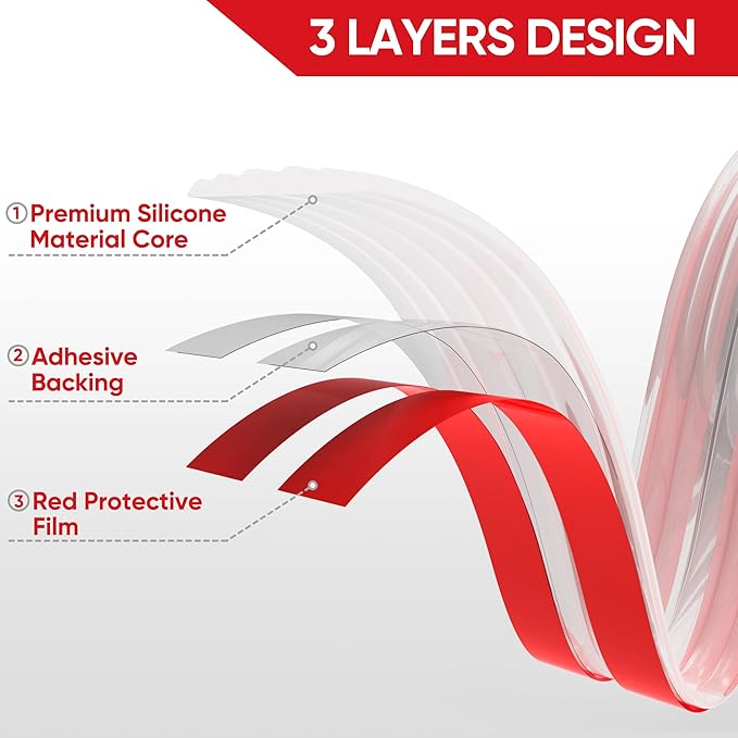 Wall Corner Protector Peel and Stick Wall Molding Trim Flexible Corner Guard Edge Protector Inside & Outside Corner Guard Strip for Wall Edge Ceiling Countertop
