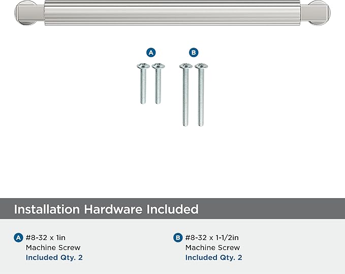Amerock Ballard 6-5/16 inch (160mm) Center-to-Center Polished Nickel Cabinet Pull, BP37645PN