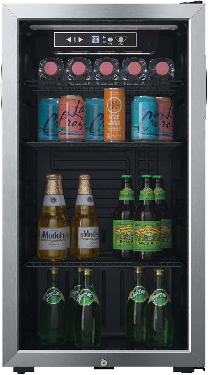 EdgeStar BWC121SSLT 18 Inch Wide 80 Can Capacity Ultra Low Temp Beverage Center