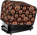 2 Slice Toaster Dust Cover Angry Fierce Wild Animal Art, Stain Resistant Washable Fabric, Fingerprint Protection Kitchen Accessories