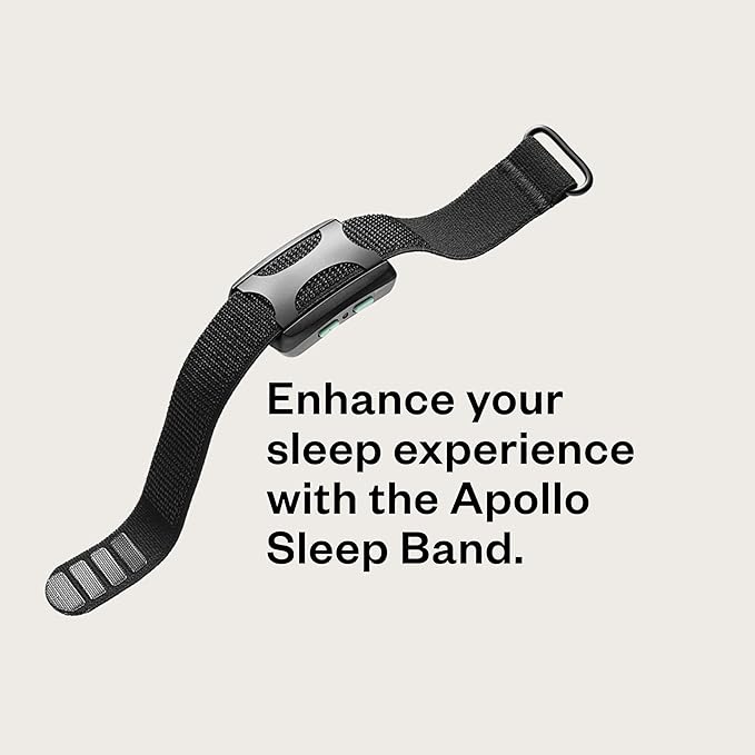 Bundle of Apollo Neuro Wearable (Twilight) & 12-Month SmartVibes AI Membership + Sleep Band (Black)