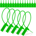 1000 Pcs Plastic Tamper Seals Fire Extinguisher Tags Security Tags Seals Safety Numbered Zip Ties Labels Safety Disposable Self Locking Signage 250 mm Length (Green)